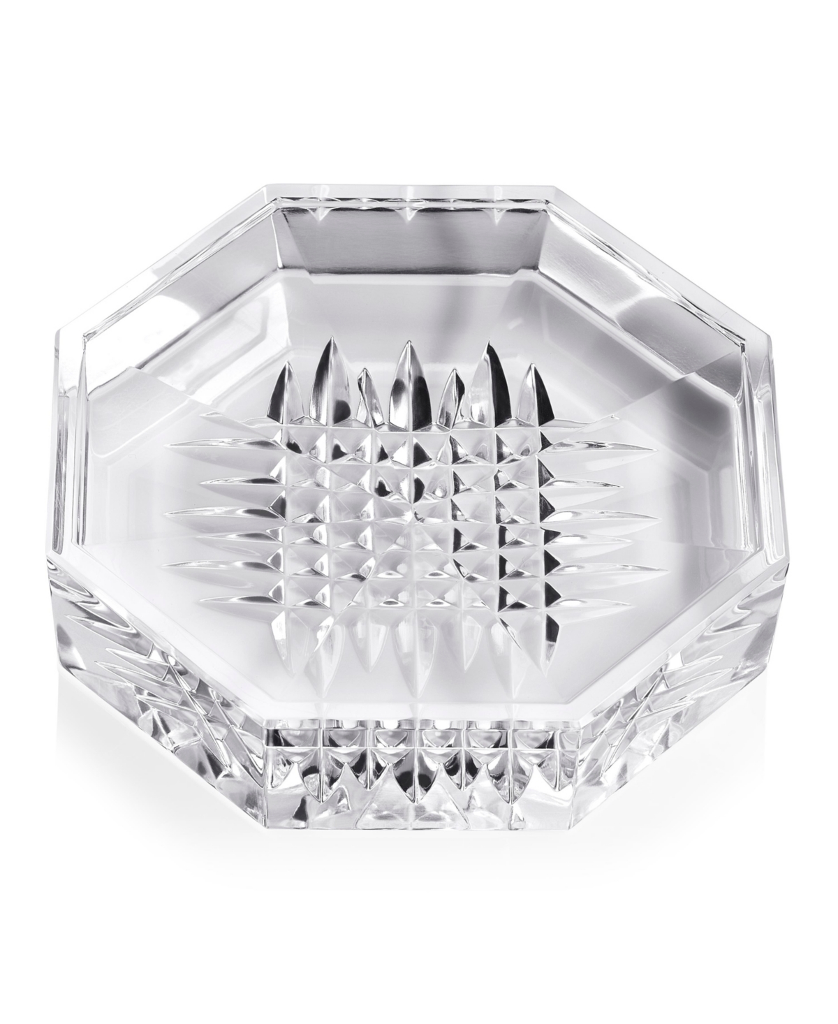 Waterford Lismore Diamond Decorative Tray, 4" In Clear