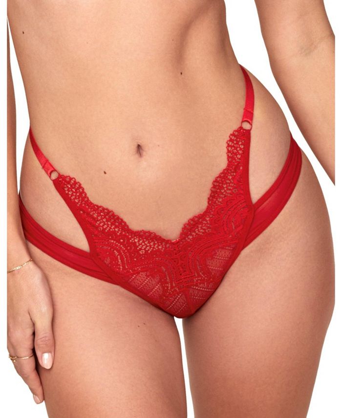 Adore Me Women's Colete Cheeky Panty 2x / Printed Lace C06 Red. : Target