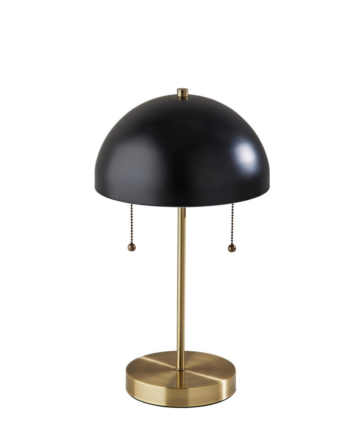 Adesso Bowie Table Lamp In Antique-like Brass Black