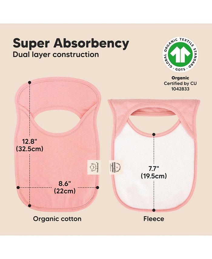 KeaBabies 8Pack Baby Bibs for Boys, Girls, Pullon Bibs, Baby Drool