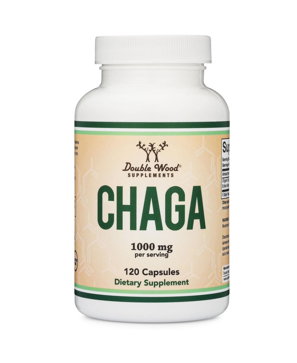 Chaga Mushroom - 120 capsules, 1000 mg servings