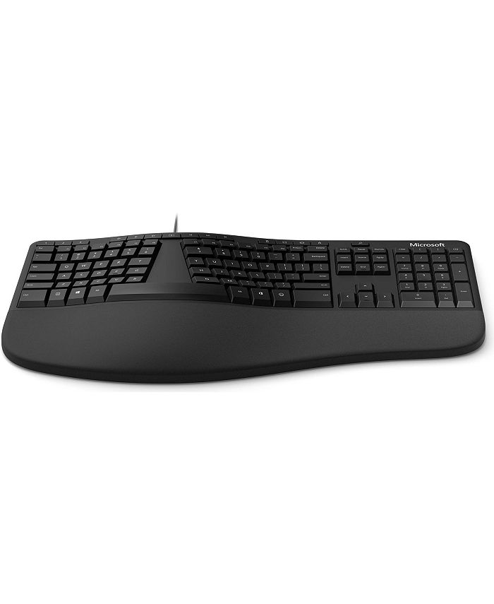 Microsoft LXM-00001 Ergonomic Keyboard USB Port - English US - Black