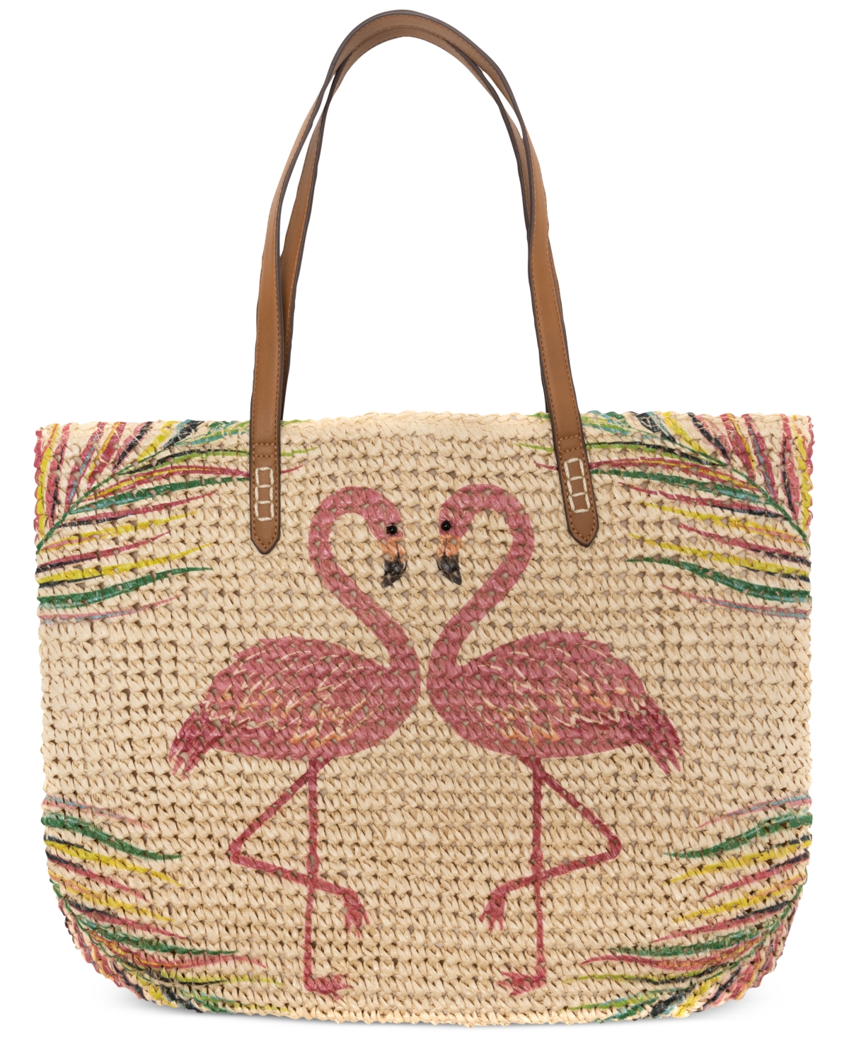 Macys straw tote cheap