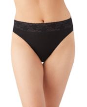 Warner's No Pinch 3 Pack Cotton Hipster Lace Panties, Black/Beige/Grey,  Small at  Women's Clothing store