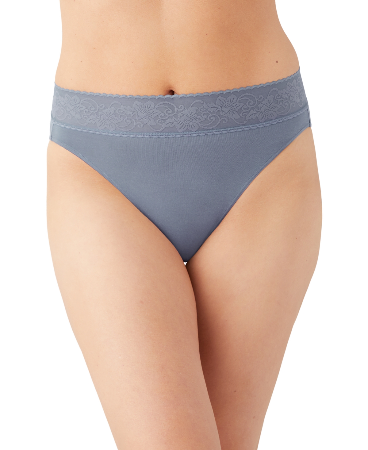 Shop Wacoal Women's Comfort Touch High Cut Underwear 871353 In Gray