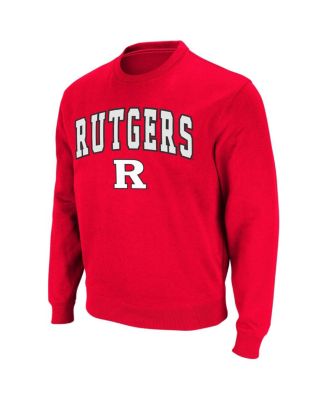 Men's Rutgers Scarlet Knights Arch and Logo Crew Neck Sweatshirt
