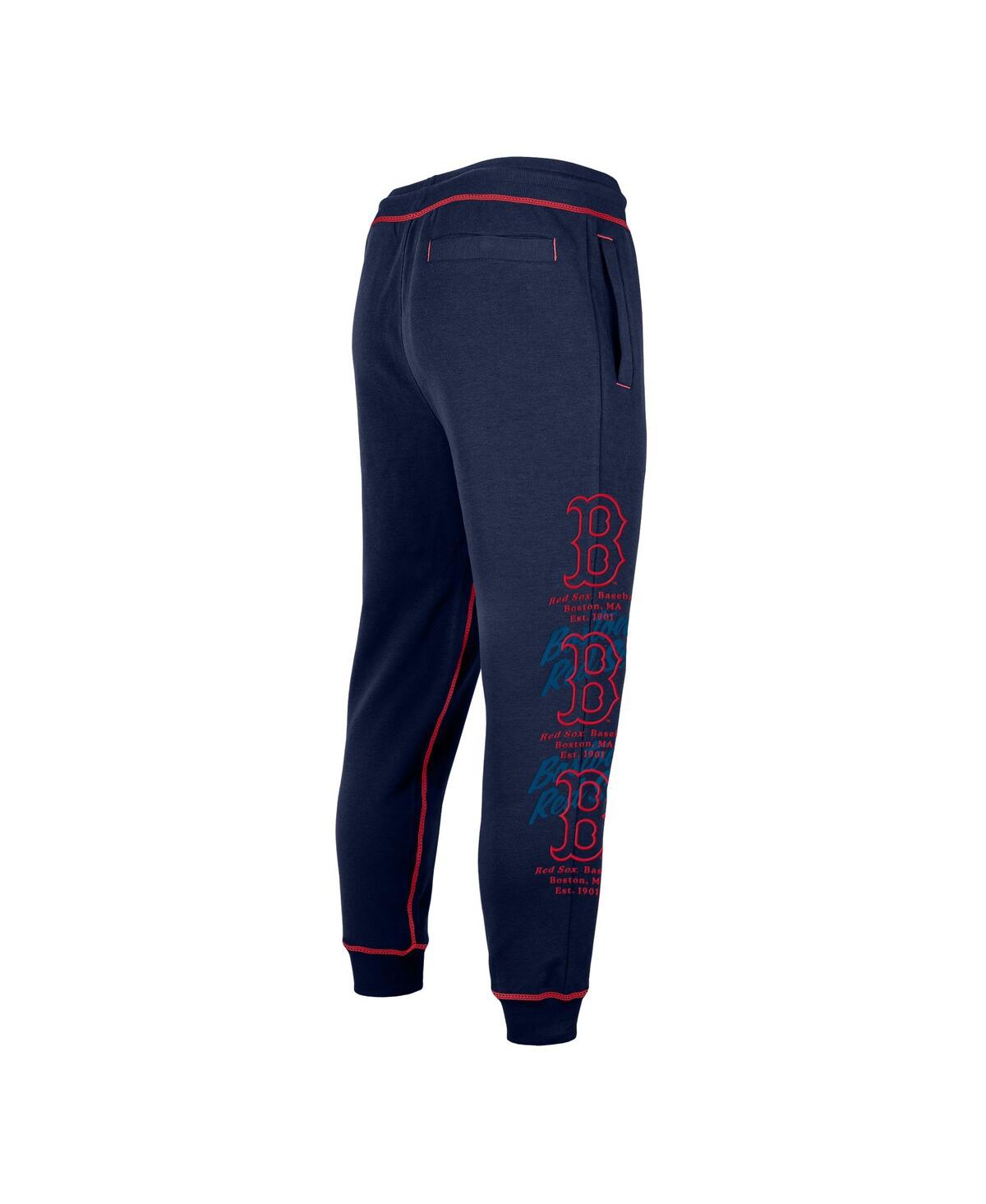 NEW ERA MEN'S NEW ERA NAVY BOSTON RED SOX TEAM SPLIT JOGGER PANTS 