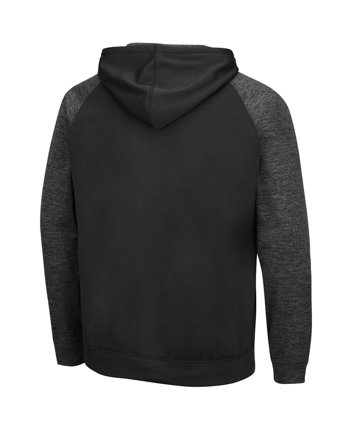 Colosseum Usc Trojans Blackout 3.0 Tonal Pullover Hoodie In Black