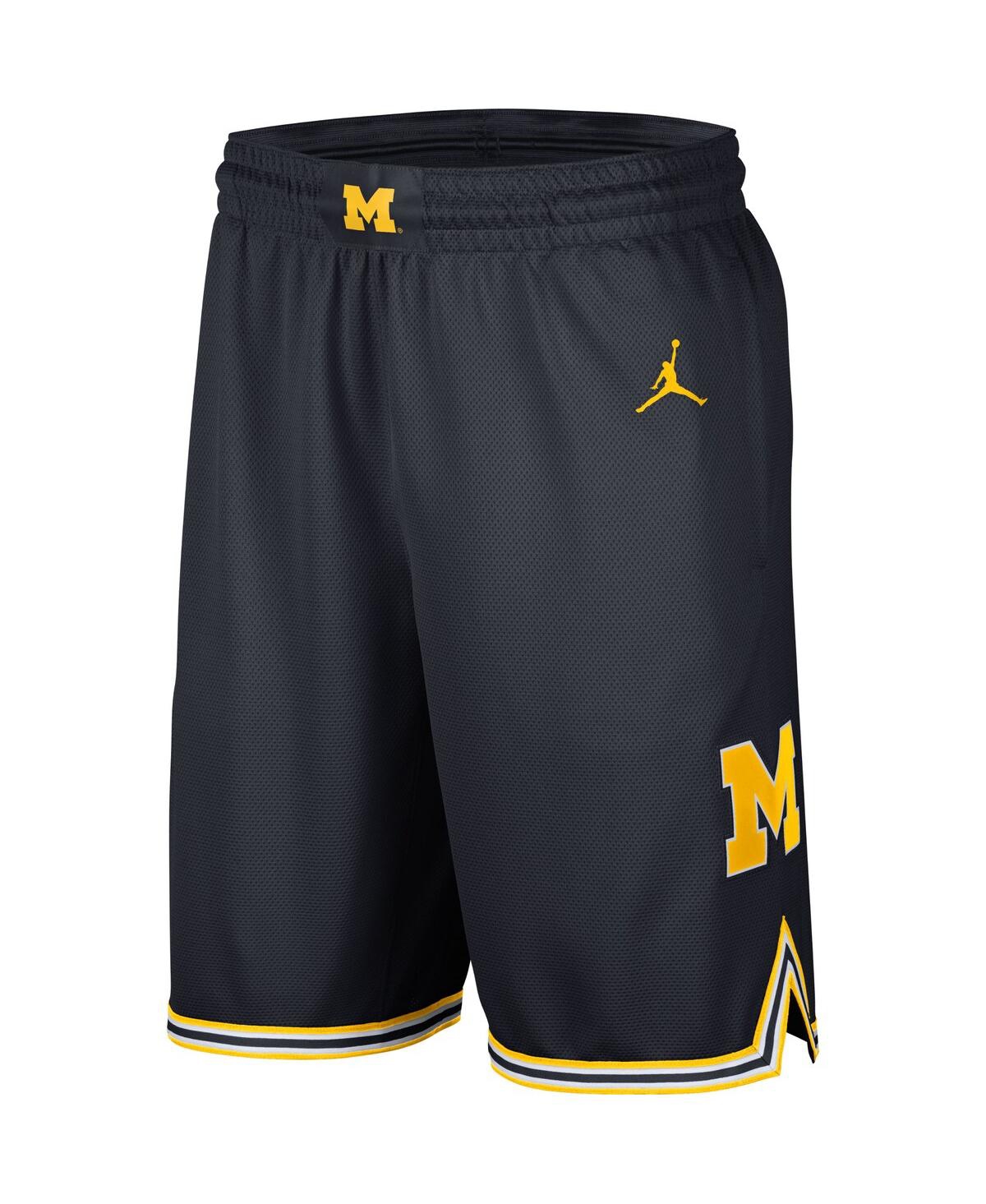JORDAN MEN'S JORDAN NAVY MICHIGAN WOLVERINES REPLICA PERFORMANCE SHORTS 