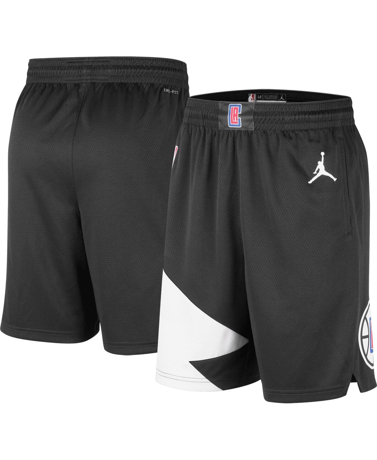 Shop Jordan Men's  Black La Clippers 2022/2023 Statement Edition Swingman Performance Shorts