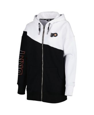 Women's Black, White Philadelphia Flyers Gina Full-Zip Hoodie