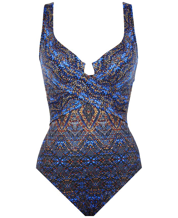 Miraclesuit Women's Thebes Criss-Cross Escape Underwire One-Piece ...