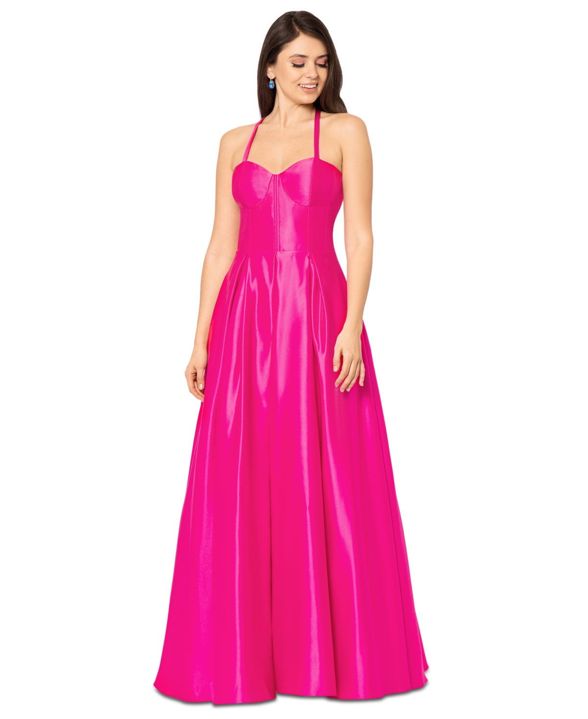 Blondie Nites Juniors' Corset-Bodice Ball Gown, Created for Macy's