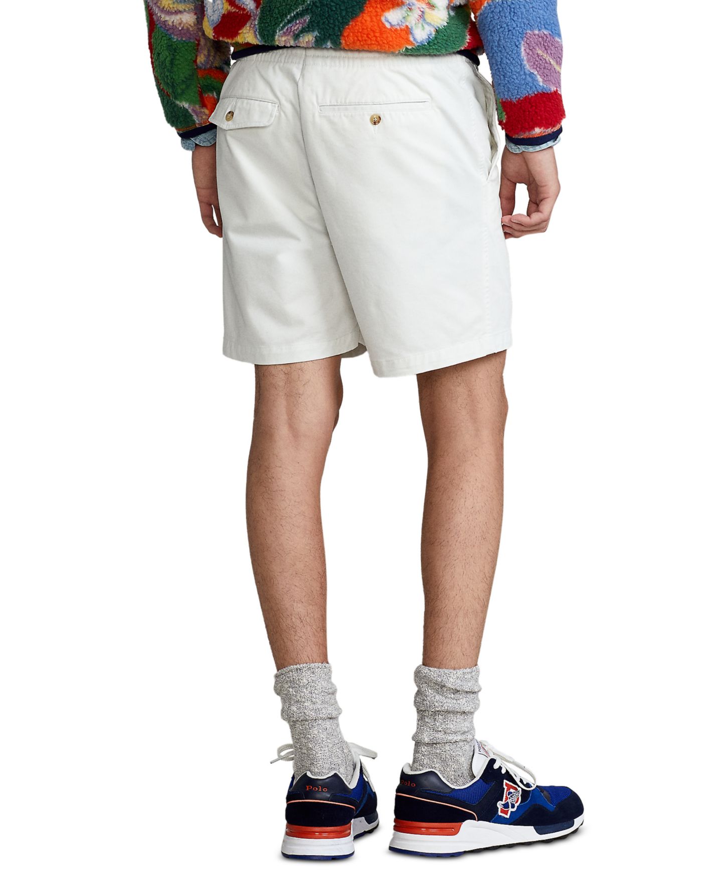 Мужские шорты Polo Ralph Lauren 6-Inch Polo Prepster Stretch Chino, цвет: Белый — фото 2