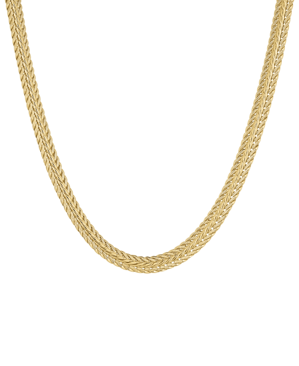 And Now This 18k Gold-plated Woven Necklace In Gold