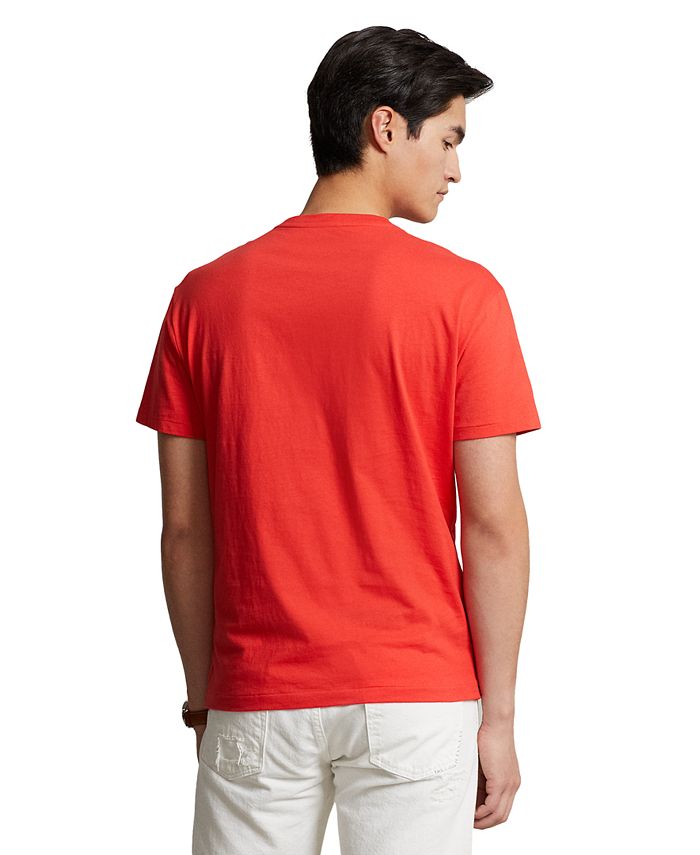 Polo Ralph Lauren Men's Classic-Fit V Neck T-Shirt - Red