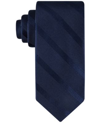 Men's Solid Textured Stripe Tie