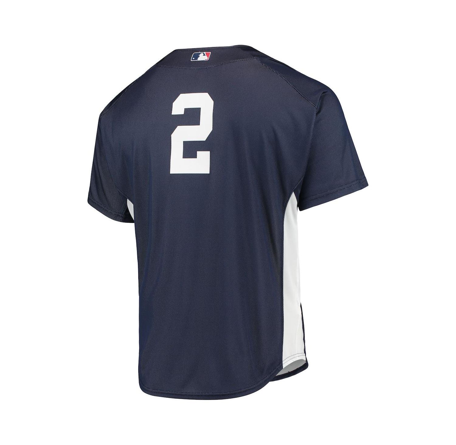 Men's Derek Jeter Navy New York Yankees Cooperstown Collection Mesh Batting Practice Jersey
