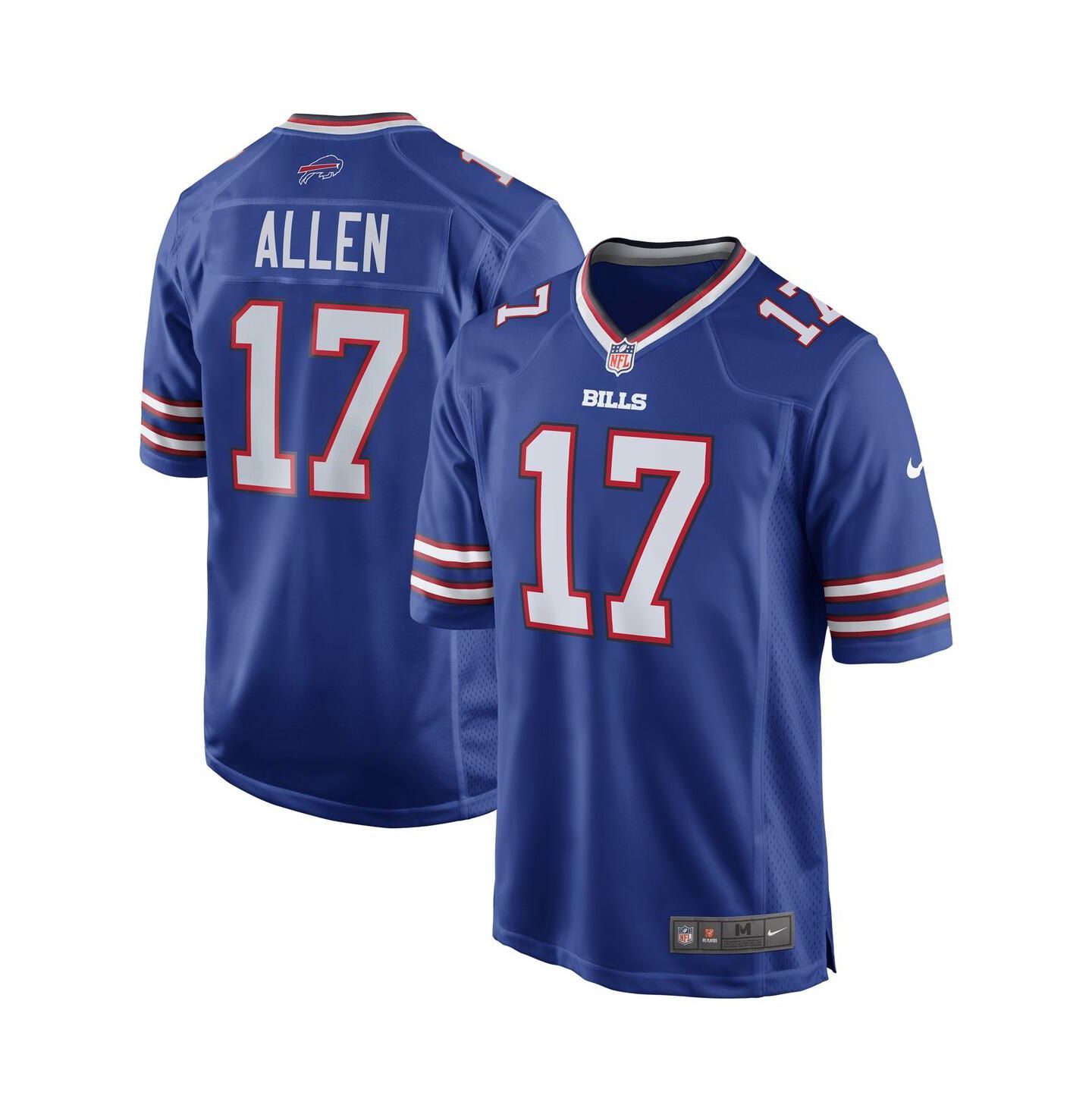 Мужской топ Nike Josh Allen Buffalo Bills Team Game Player Jersey, цвет: Королевский синий — фото 1
