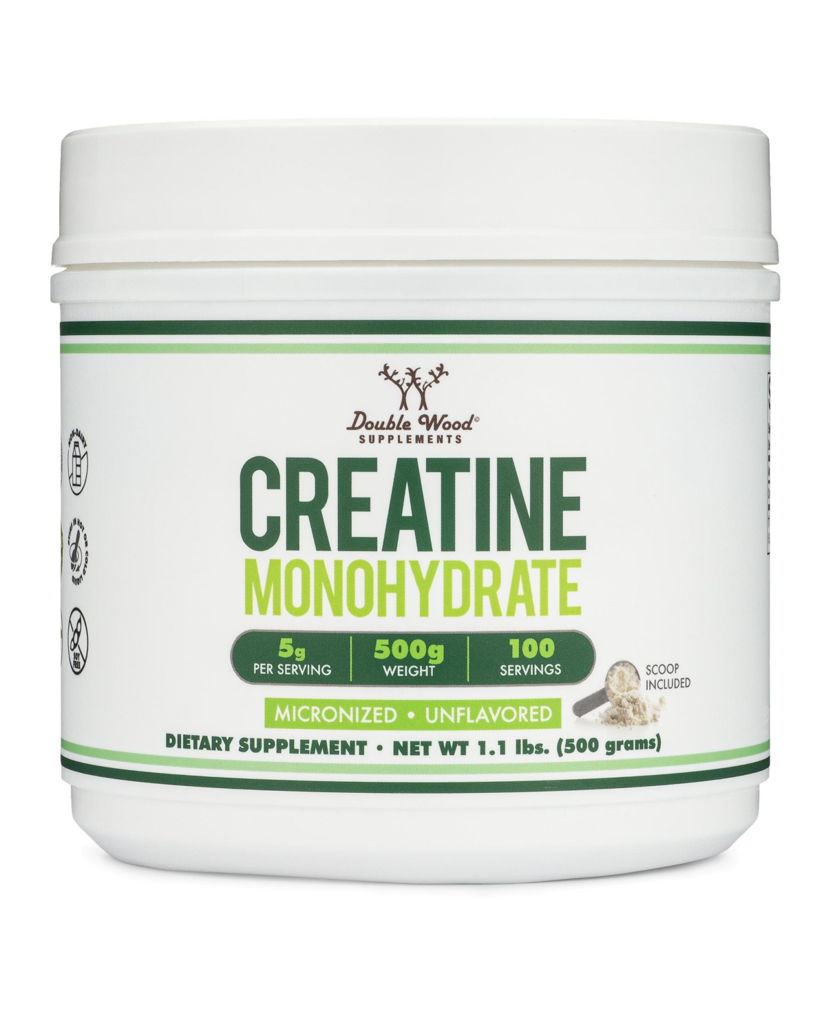Creatine Monohydrate Powder - 500 gram jar