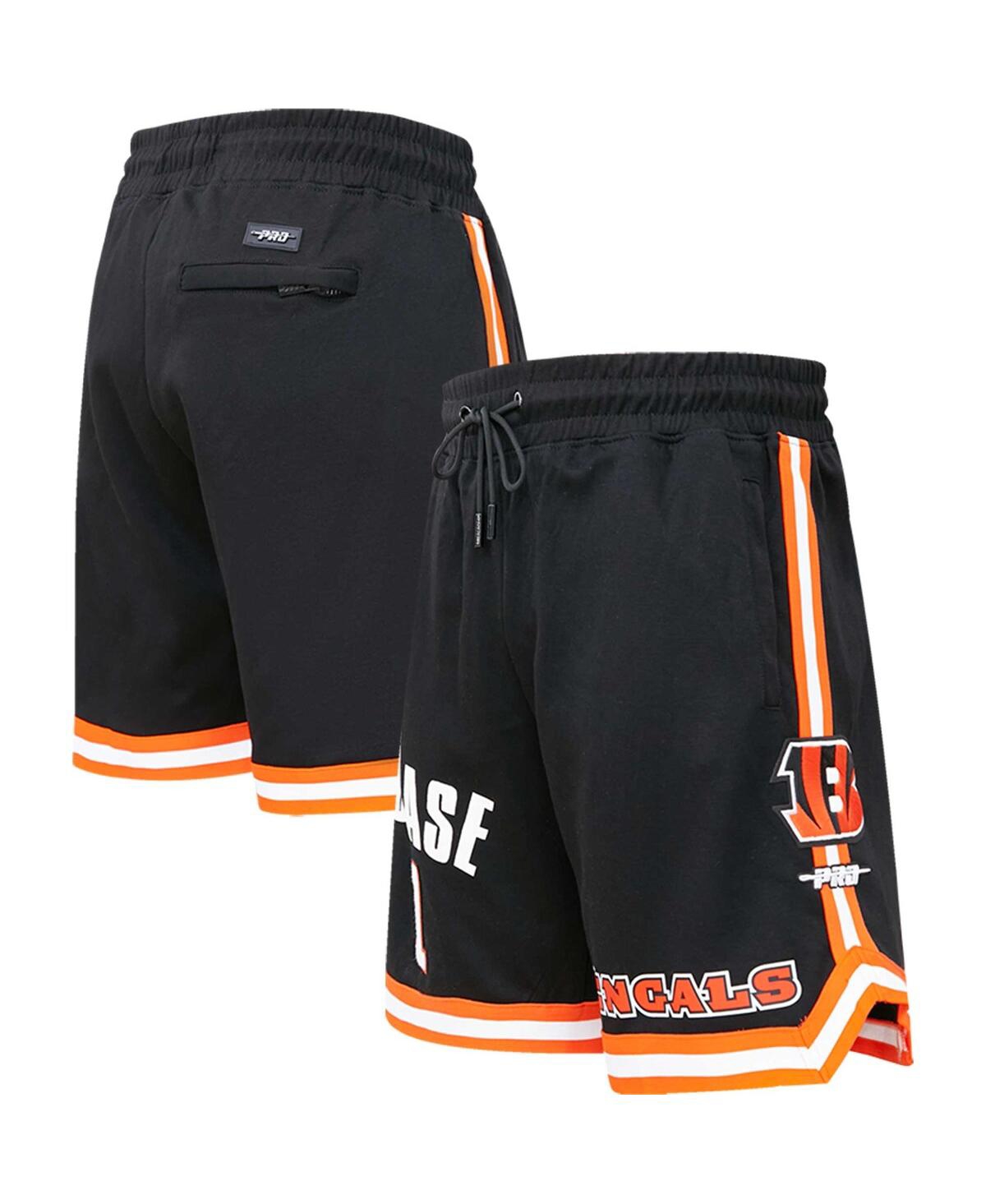 PRO STANDARD MEN'S PRO STANDARD JA'MARR CHASE BLACK CINCINNATI BENGALS PLAYER NAME AND NUMBER SHORTS 