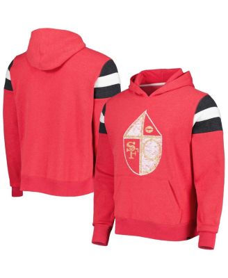 Men's Scarlet San Francisco 49ers Legacy Premier Nico Pullover Hoodie