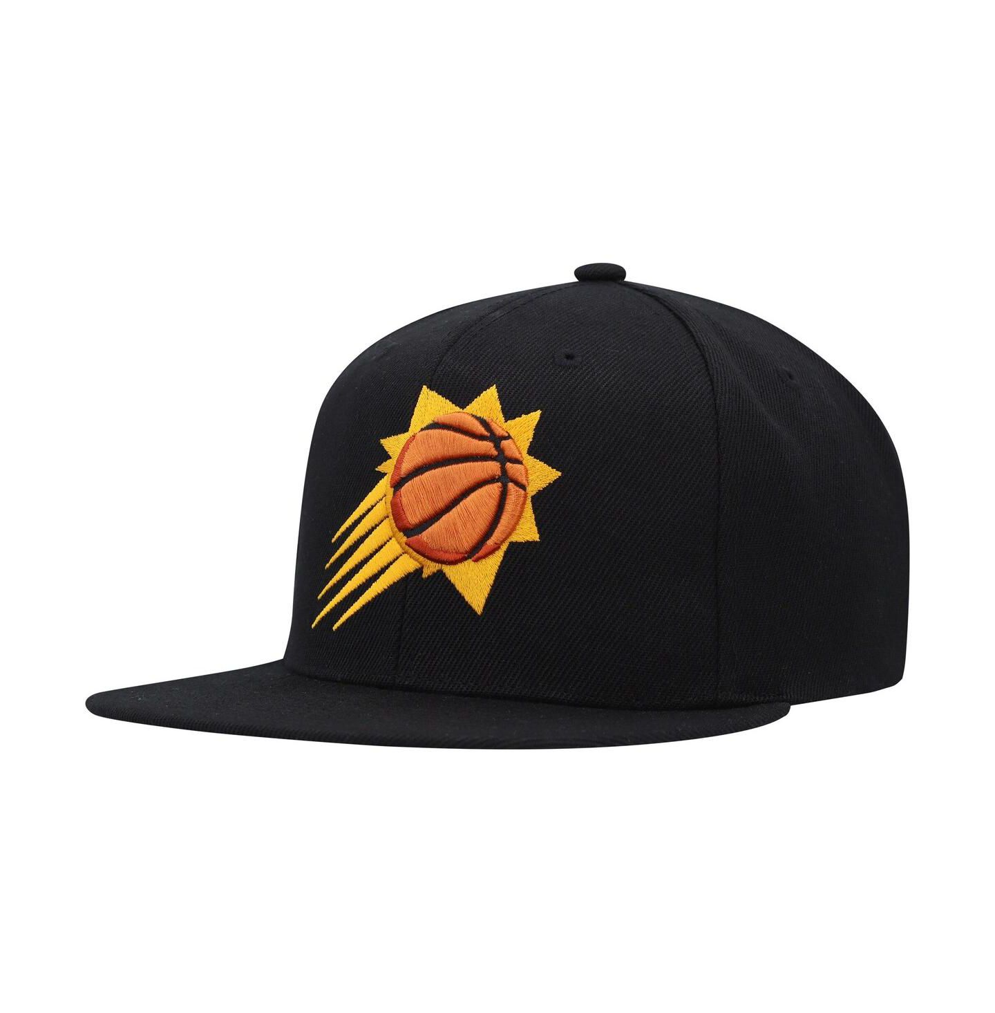 Мужская кепка Mitchell & Ness Black Phoenix Suns Side Core 2.0 Snapback Hat — фото 2