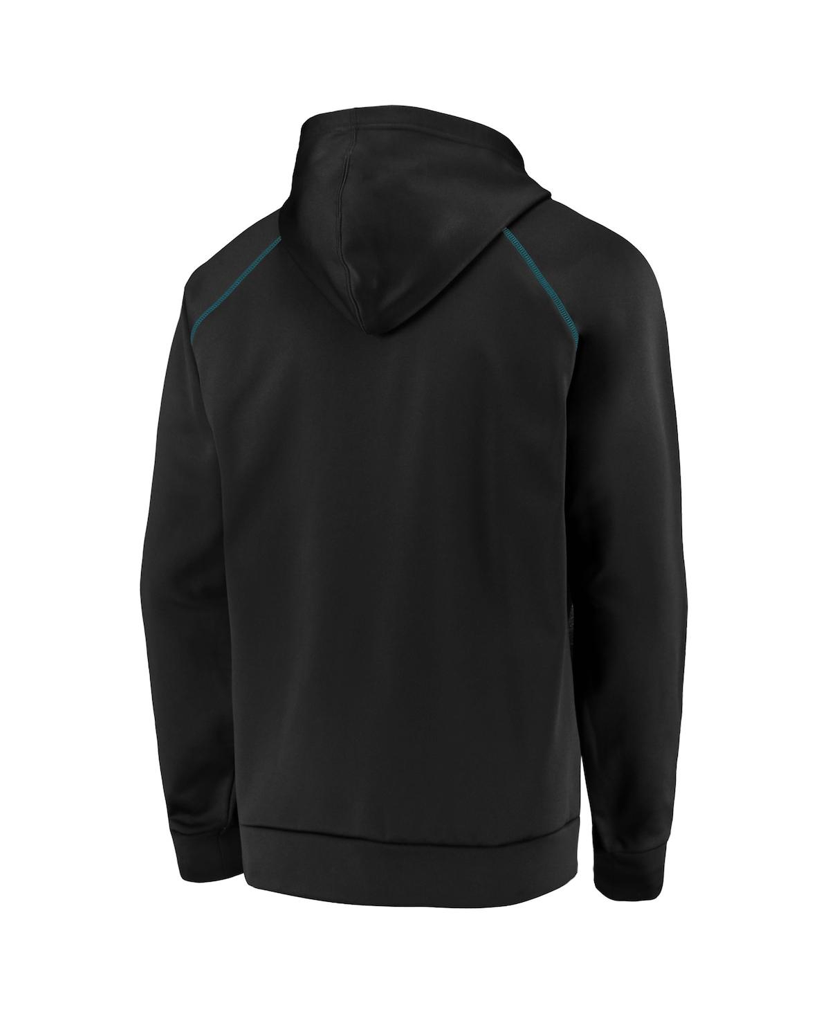 Men's Fanatics Black San Jose Sharks Game Day Ready Chiller Fleece Raglan Pullover Hoodie - Black