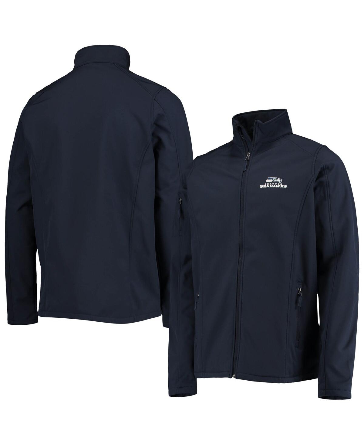 Shop Dunbrooke Men's  College Navy Seattle Seahawks Big And Tall Sonoma Softshell Full-zip Jacket