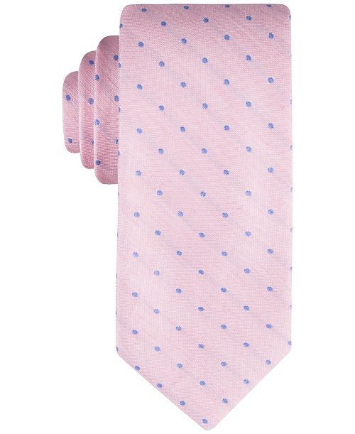 alfani Tommy Hilfiger Men's Linen Dot Tie Men's Fashion & Accessories