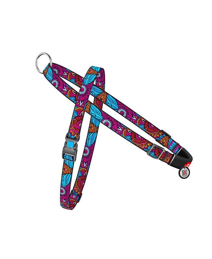 Waudog Nylon quickrelease dog harness with QR passport, plastic fastex