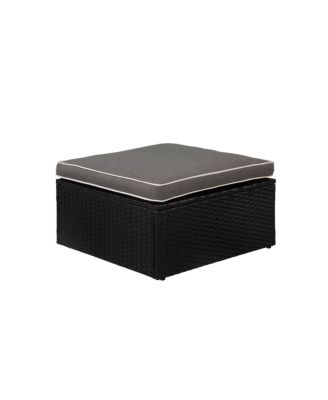 4-Piece Outdoor Patio Sofa Sectional Set with Ottoman