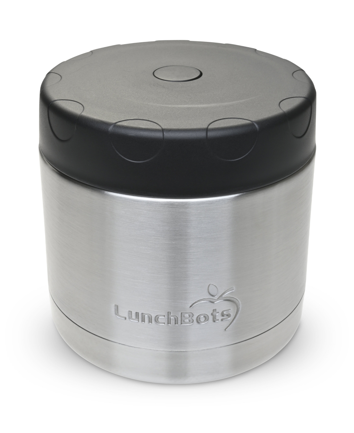 Lunchbots Wide Mouth Triple Insulated Thermos, 16 oz In Black