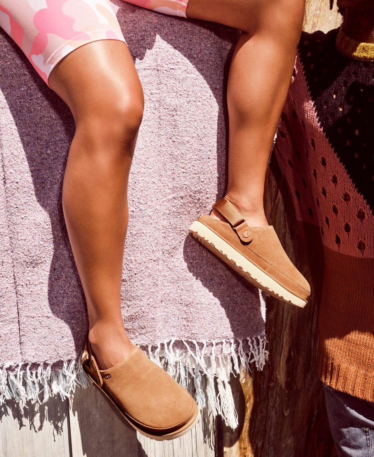 Ugg Women's Goldenstar Slingback Clog Flats In Sand