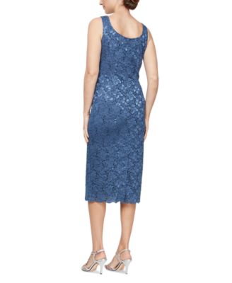 Petite 2-Pc. Lace Jacket & Midi Dress Set