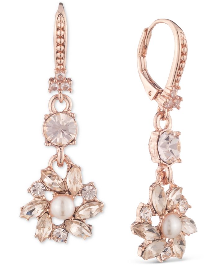 Rose gold top earrings macy's