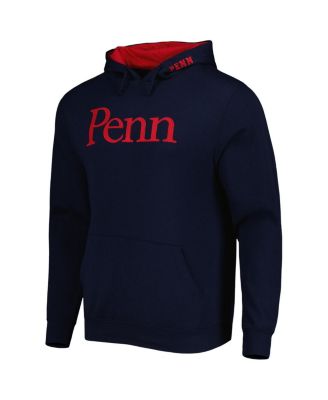 Men's Navy Pennsylvania Quakers Team Arch and Logo Pullover Hoodie