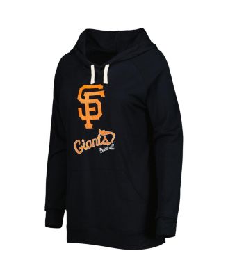 Women's Black San Francisco Giants Pre-Game Raglan Pullover Hoodie