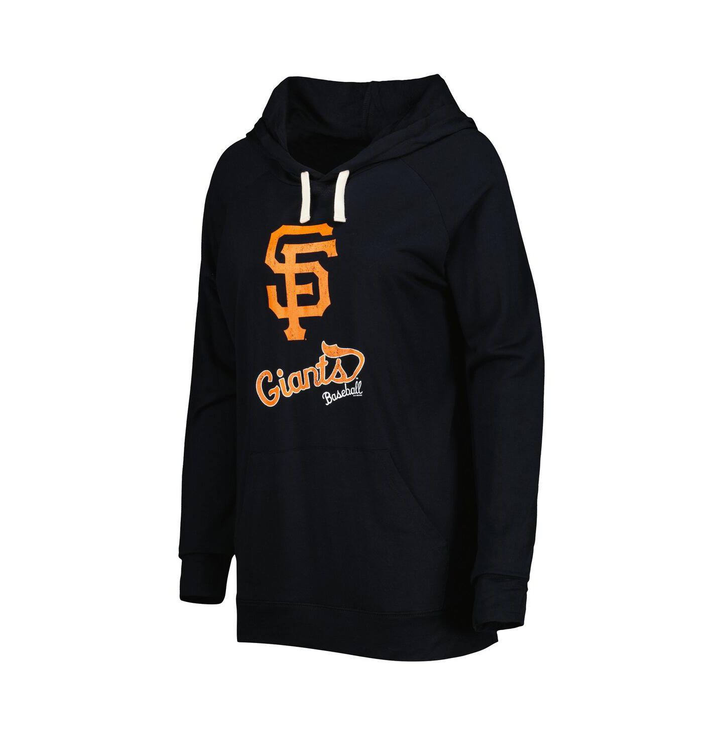 Женское худи Touch Black San Francisco Giants Pre-Game Raglan Pullover — фото 3
