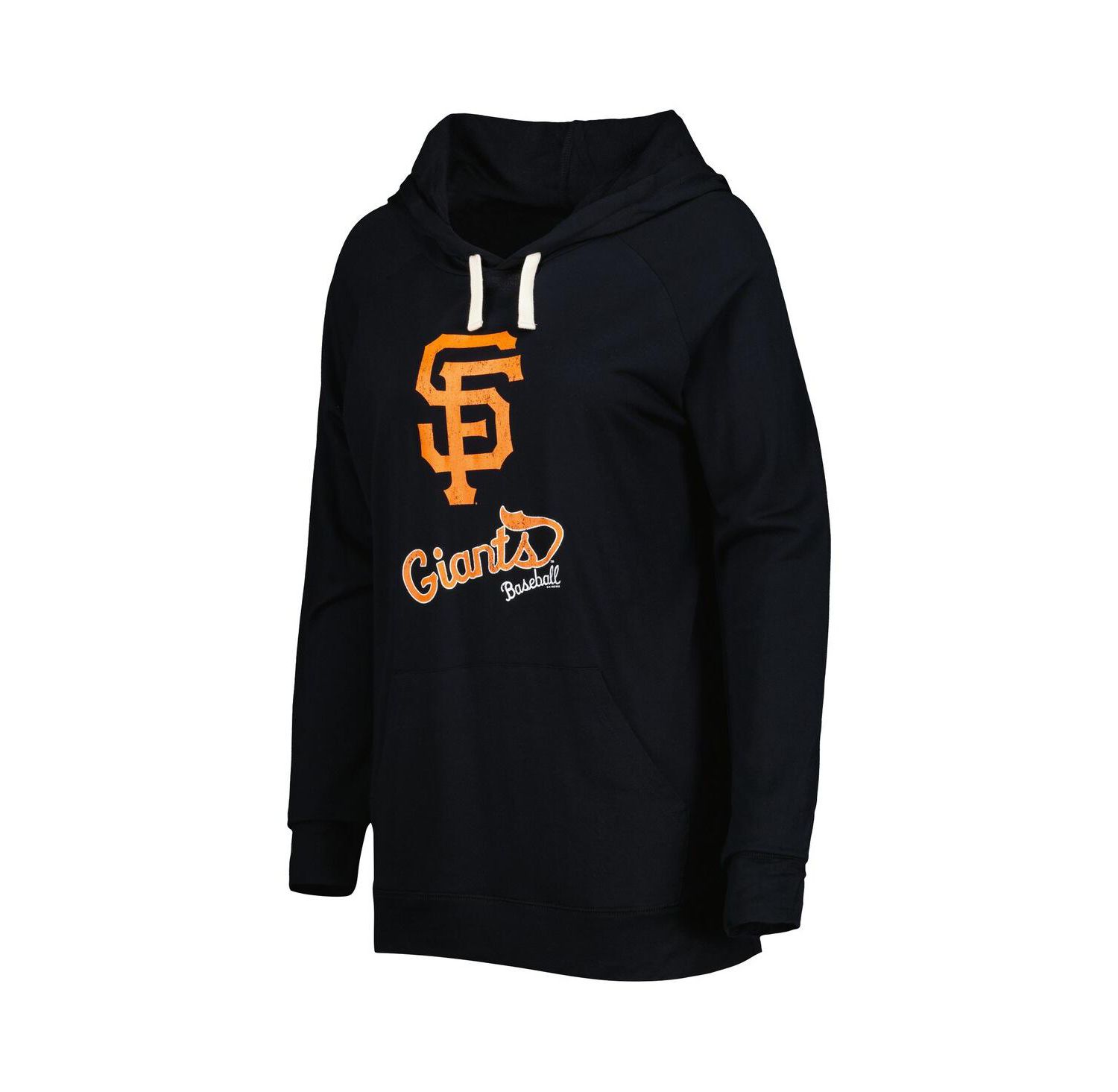 Women's Black San Francisco Giants Pre-Game Raglan Pullover Hoodie