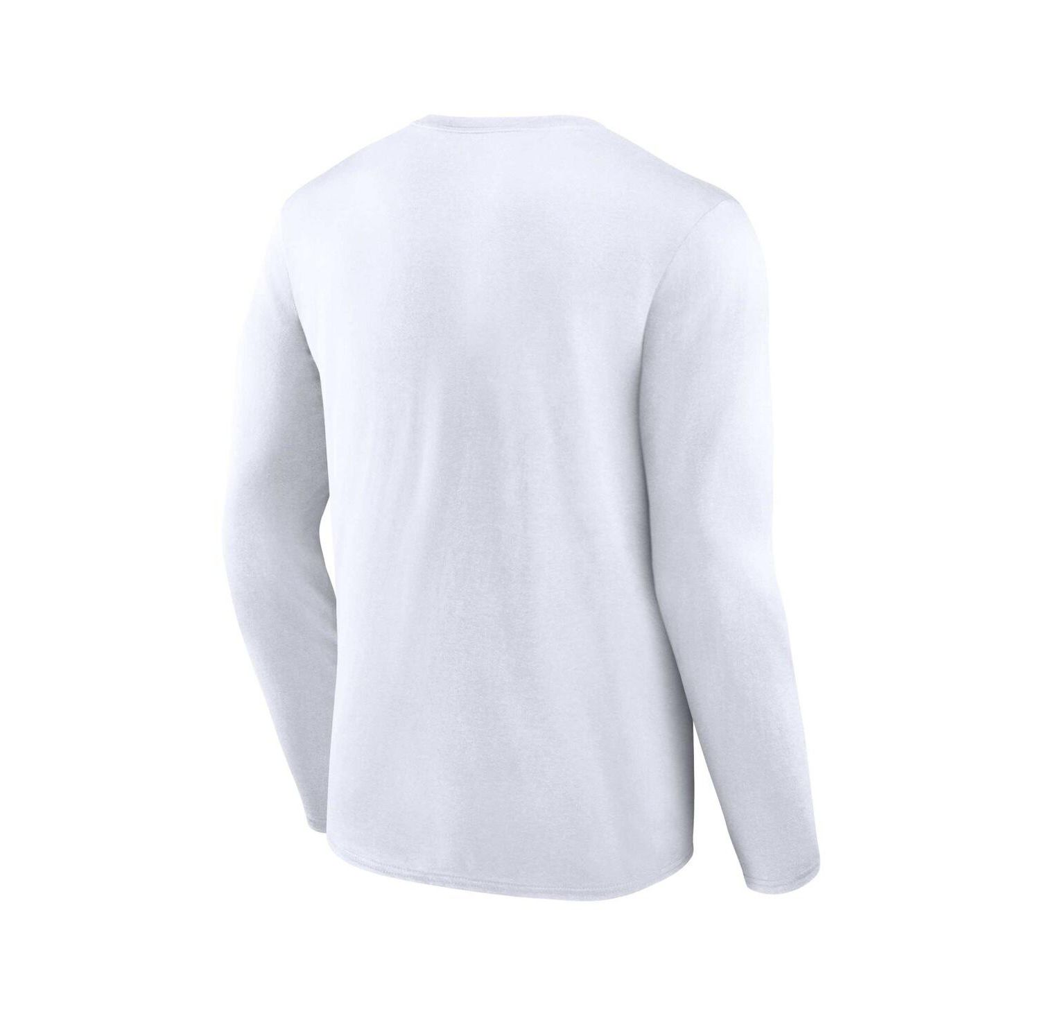 Men's White Chicago White Sox Pressbox Long Sleeve T-shirt