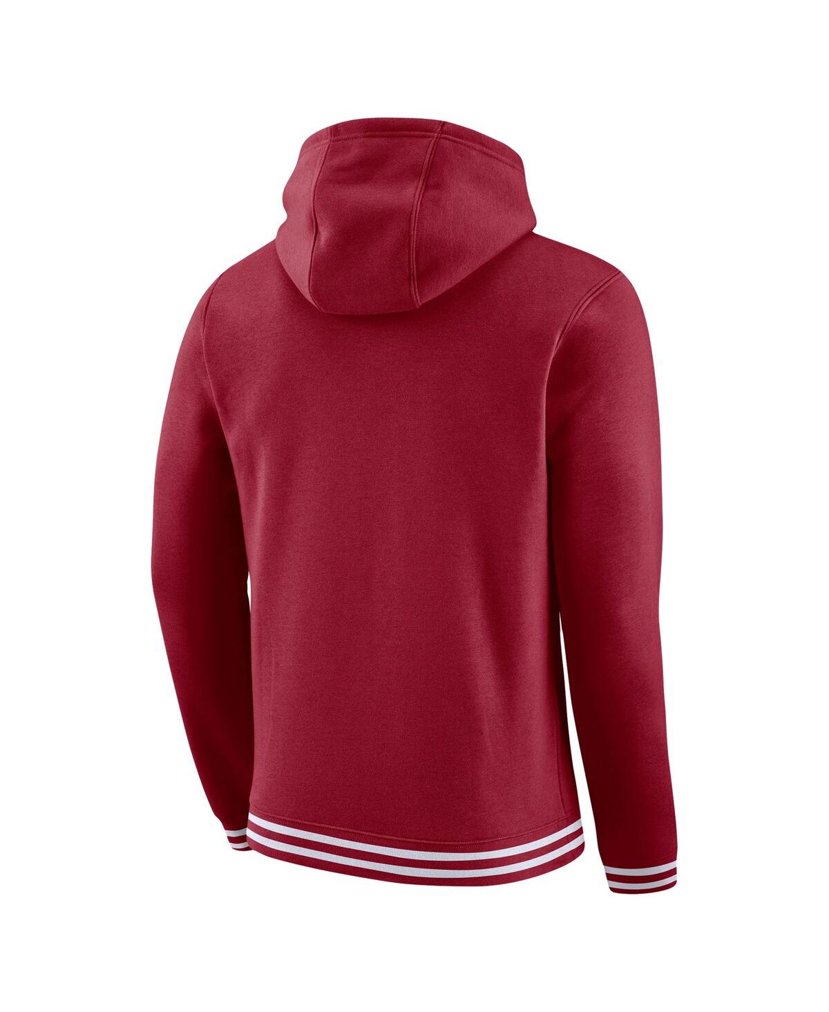 Men's NikeOklahoma Sooners Sketch Retro Pullover Hoodie - Crimson