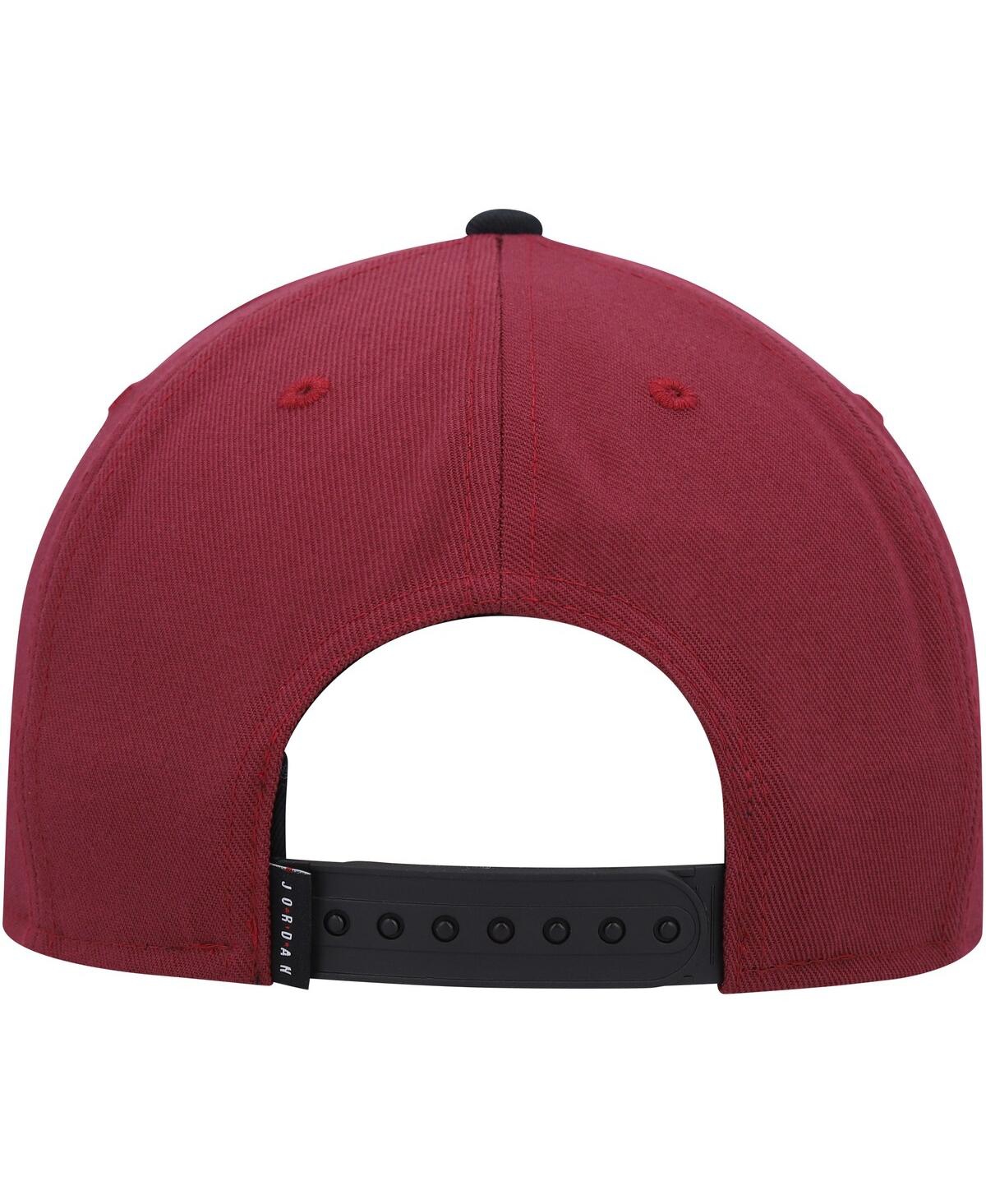 Shop Jordan Men's  Red, Black Pro Jumpman Snapback Hat In Red,black