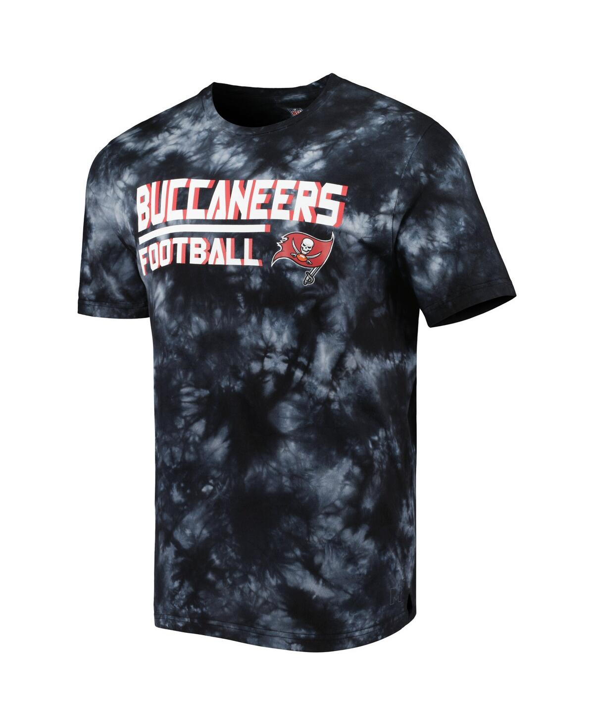 Shop Msx By Michael Strahan Men's  Black Tampa Bay Buccaneers Recovery Tie-dye T-shirt