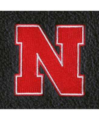 Men's Black Nebraska Huskers Full-Zip Vest