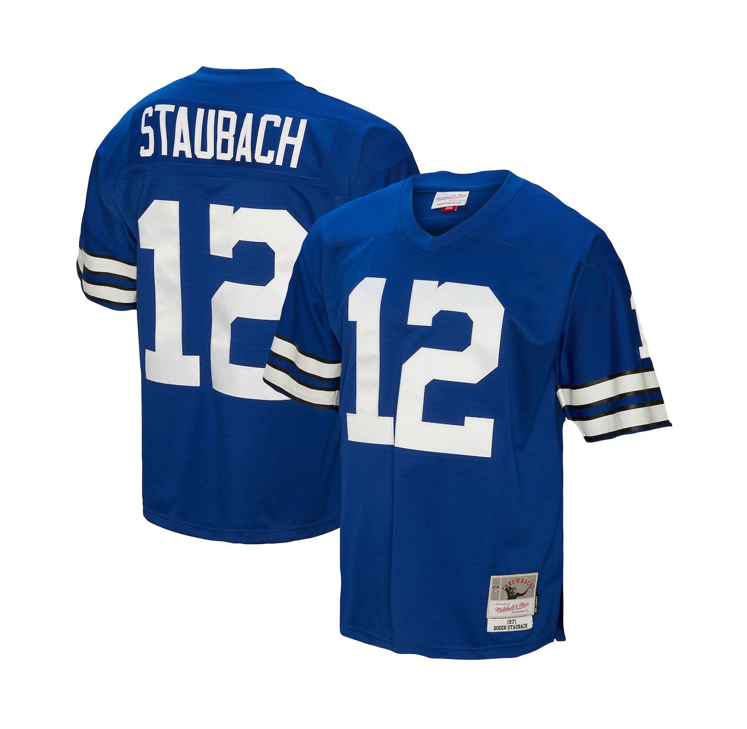 Men's Roger Staubach Royal Dallas Cowboys 1971 Legacy Replica Jersey