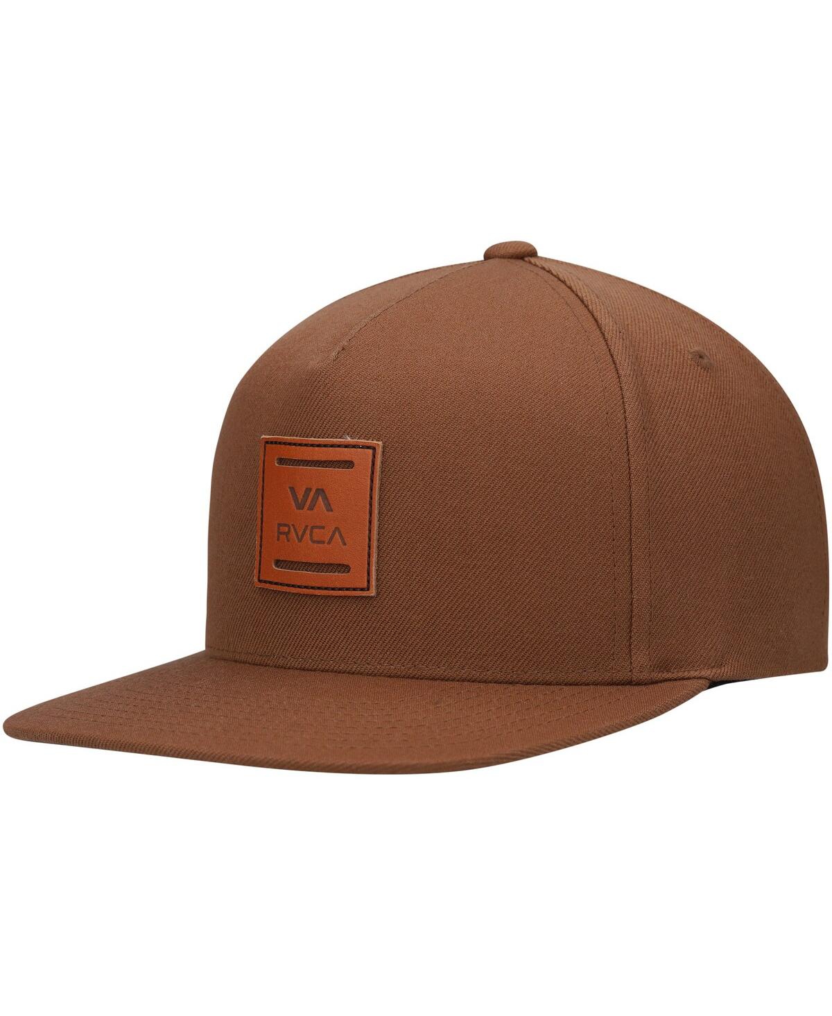 Rvca Men's  Brown All The Way Snapback Hat