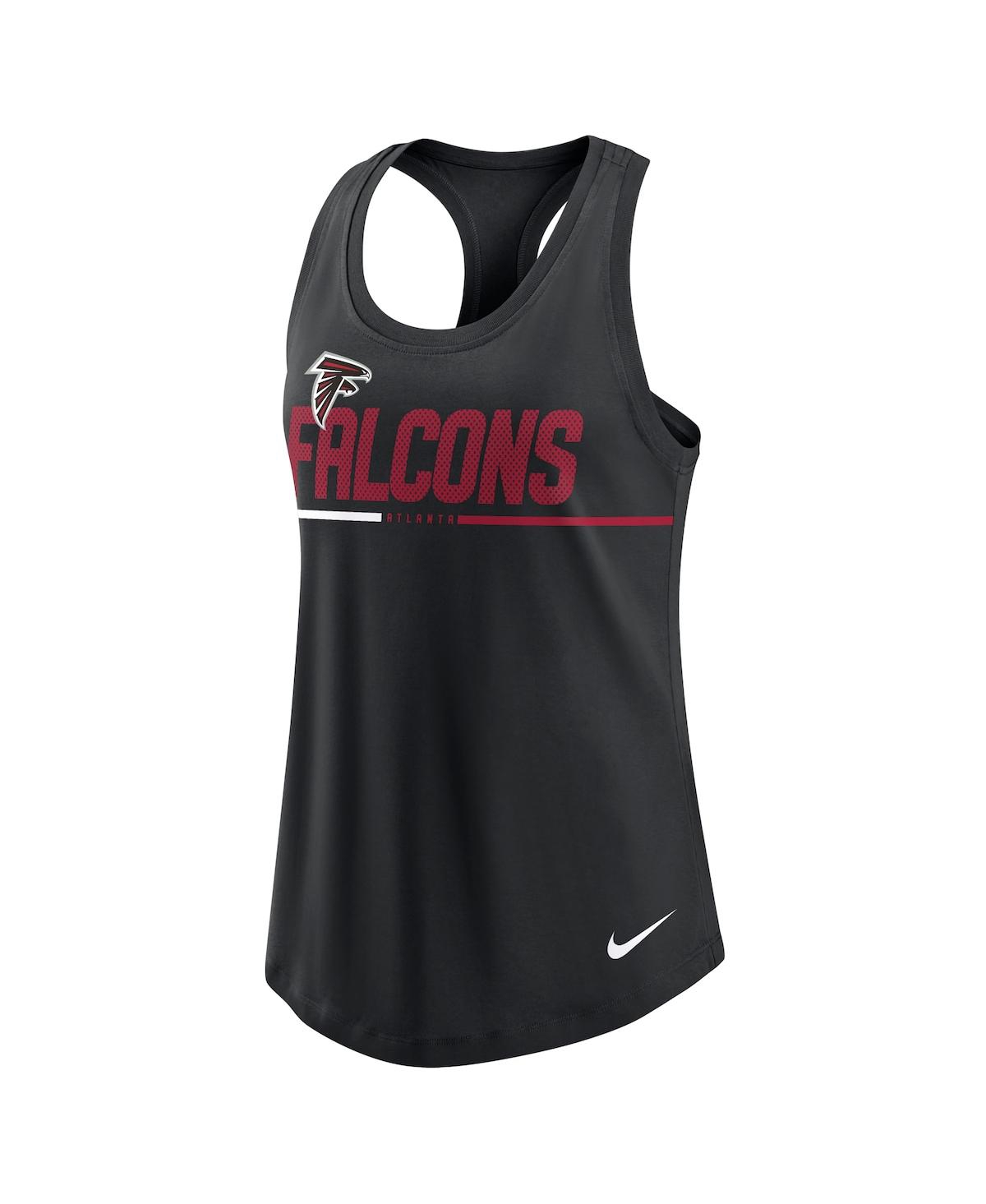 Shop Nike Women's  Black Atlanta Falcons Team Name City Tri-blend Racerback Tank Top