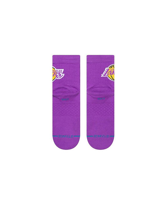 Stance Men's Los Angeles Lakers Logo Quarter Socks Macy's