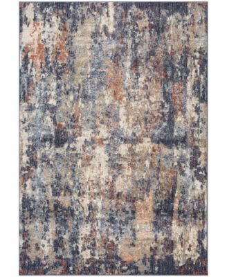 Km Home Poole Pol4 1'10" X 2'11" Area Rug In Silver